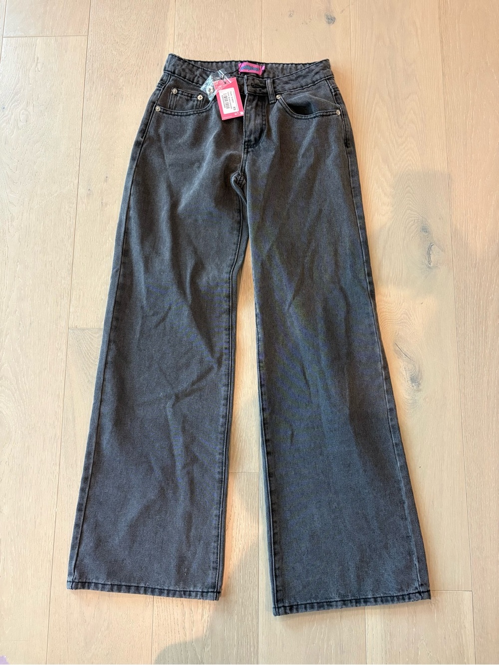 Women’s Edikted brand new with tags wide leg black jeans size XS